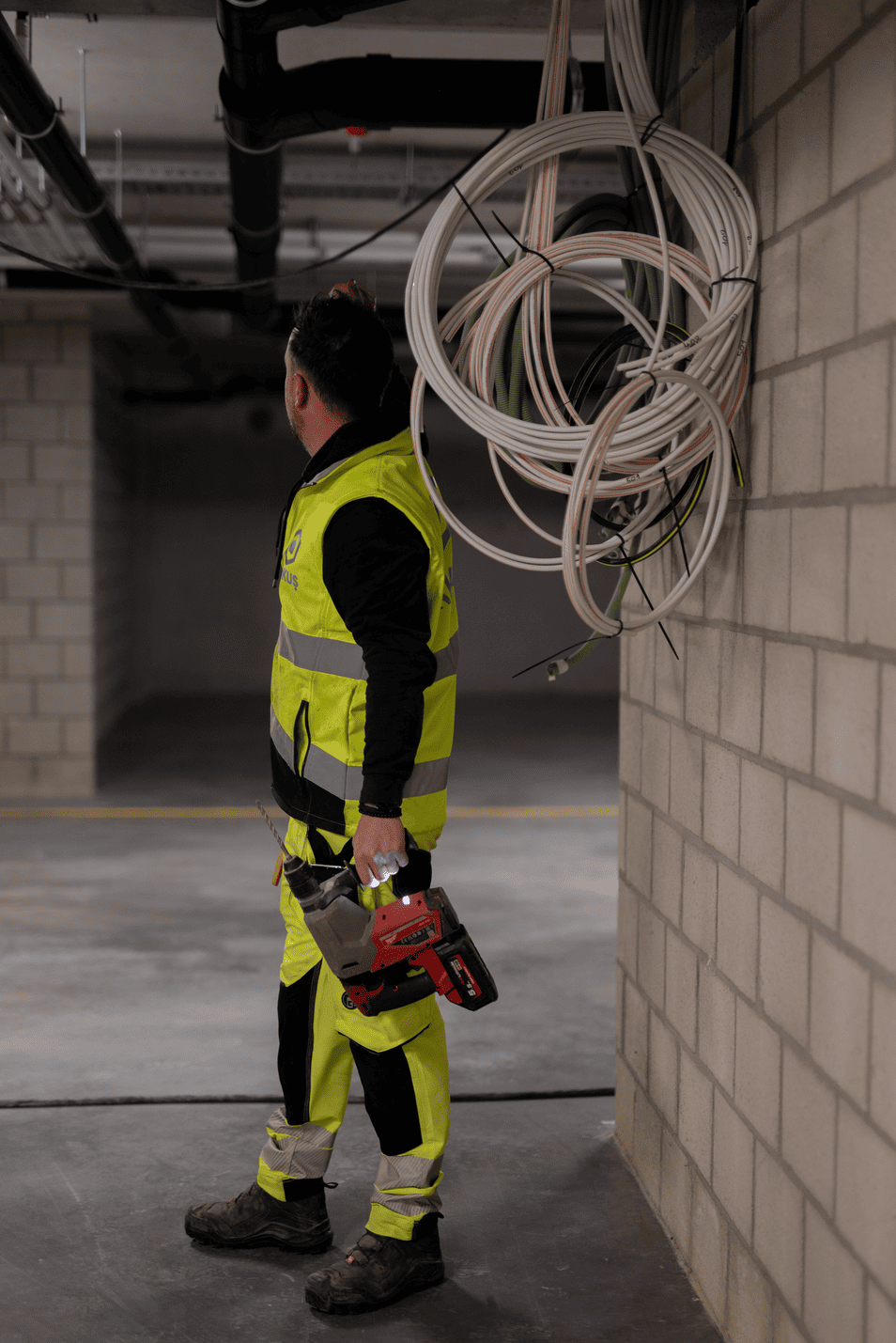 Glasvezelinstallatie binnenshuis