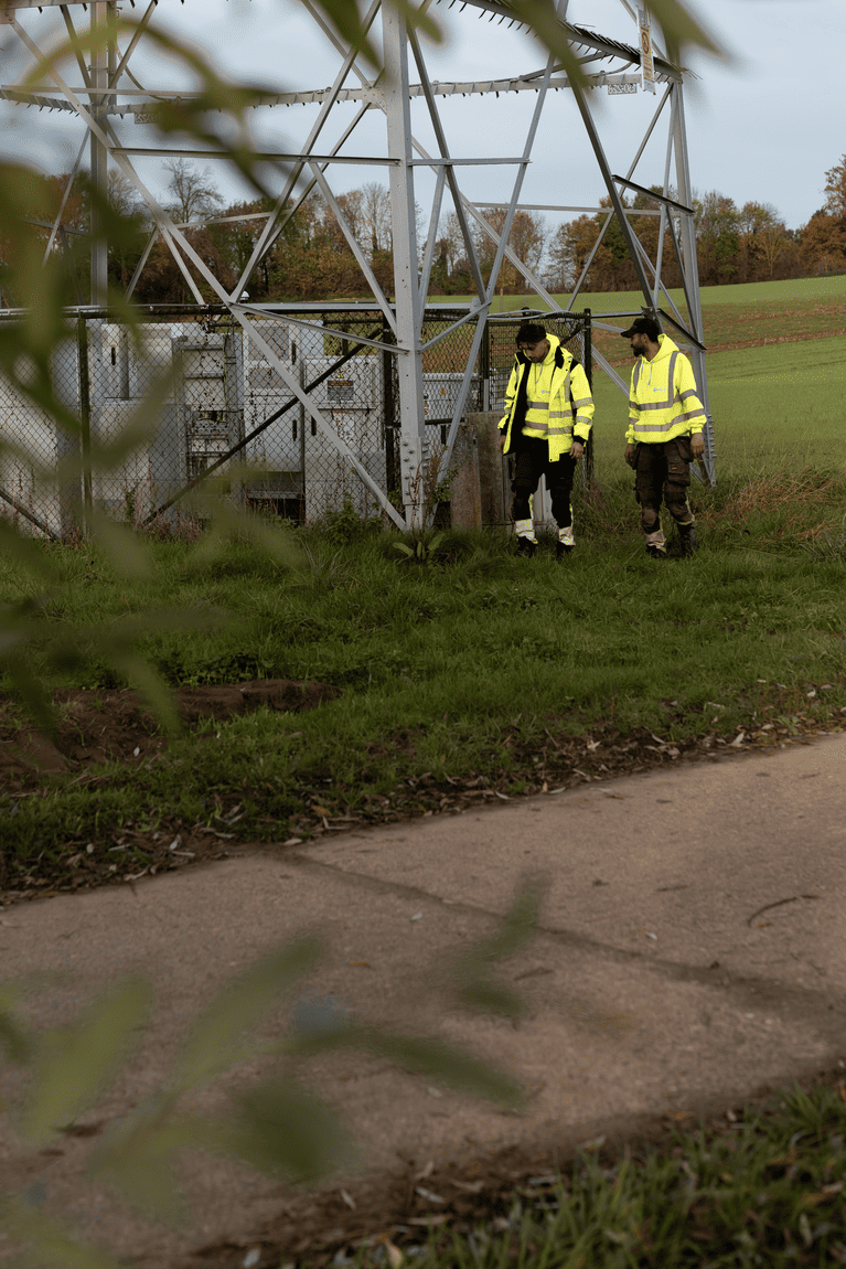 Akkus team op de werf